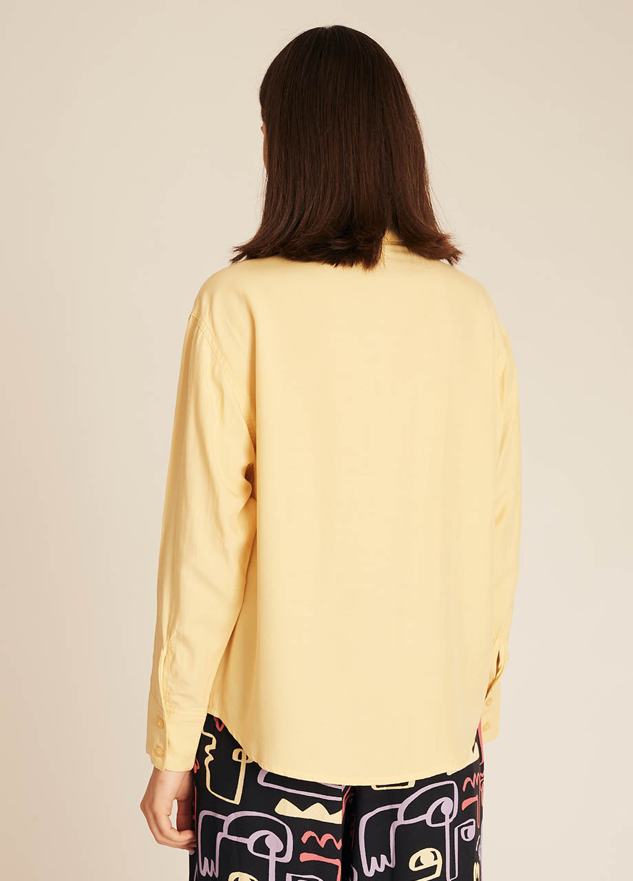 pepaloves POCKETS SILKY SHIRT YELLOW 2025