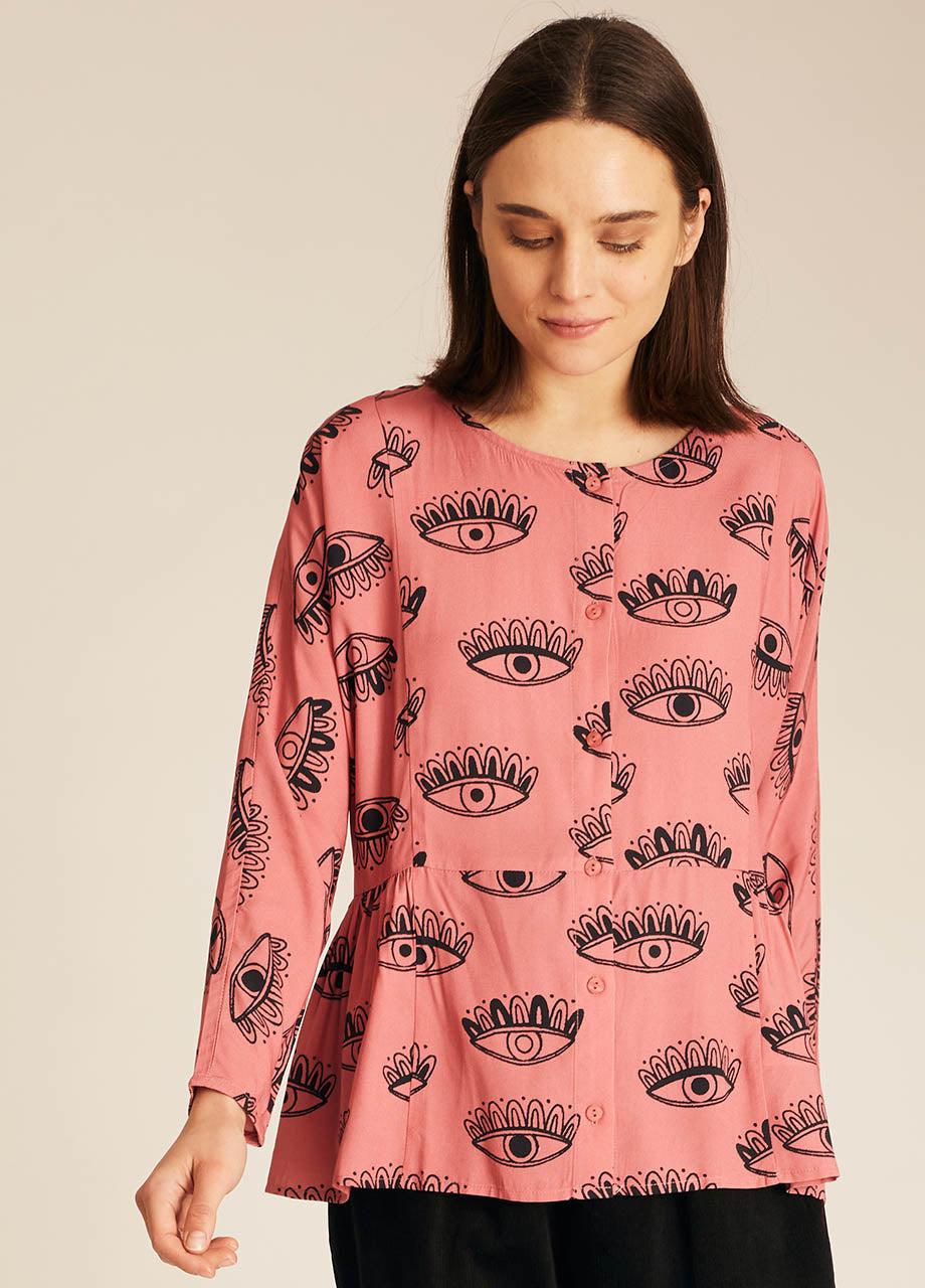 pepaloves EYE PRINT BLOUSE Ventas relámpago