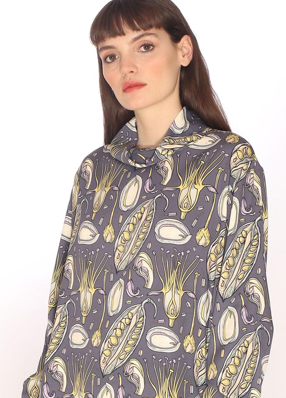 pepaloves 110130_SEEDS PRINT BLOUSE Liquidación