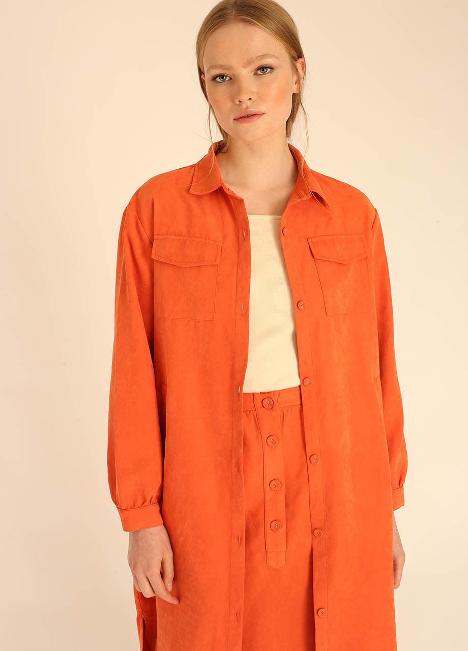 pepaloves LONG OVERSHIRT PEACH Envío gratis