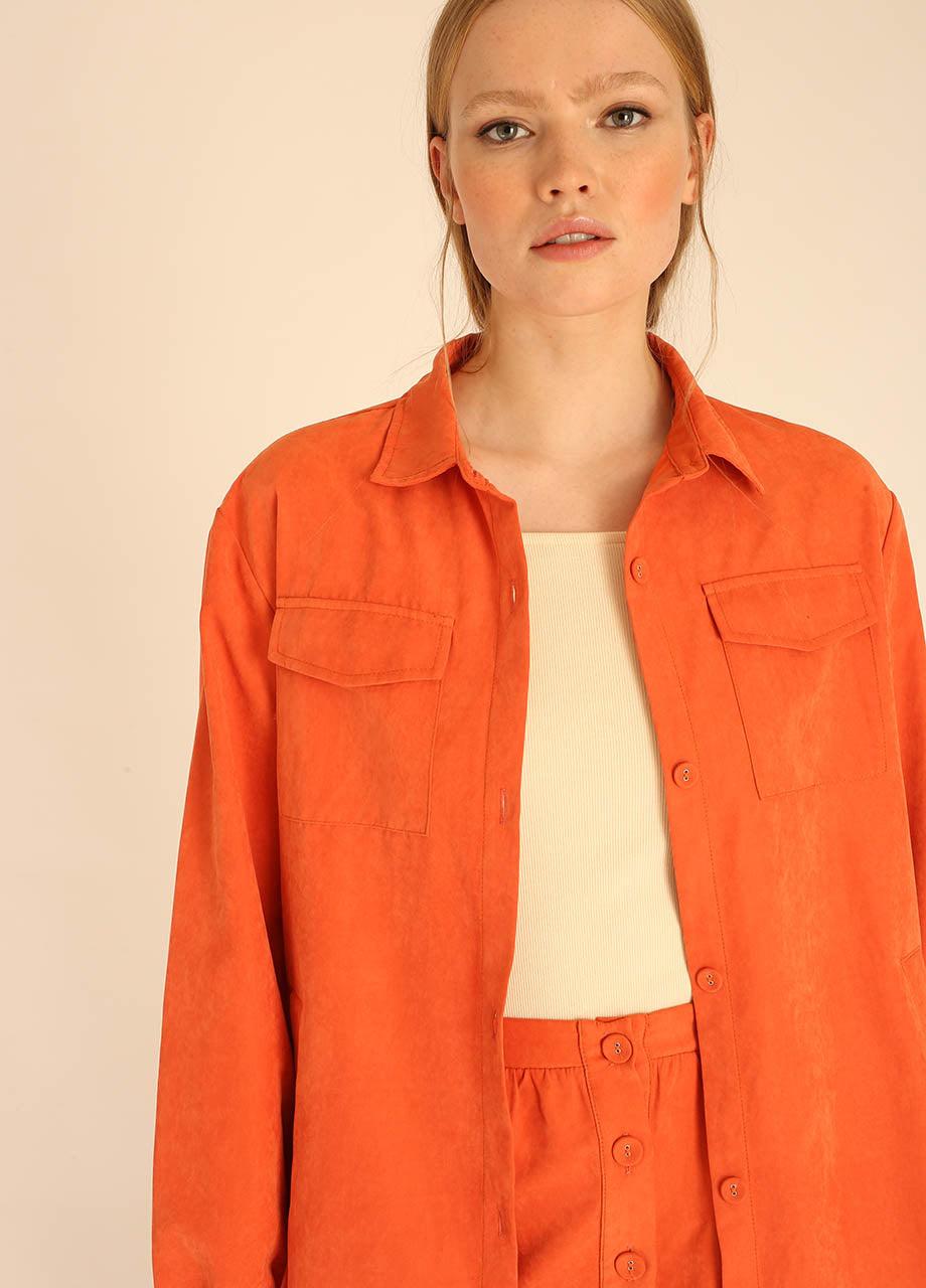 pepaloves LONG OVERSHIRT PEACH Envío gratis
