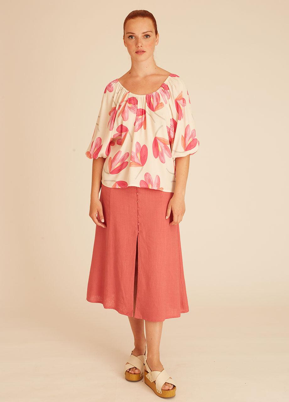 pepaloves PINK FLOWERS BLOUSE Promoción trimestral