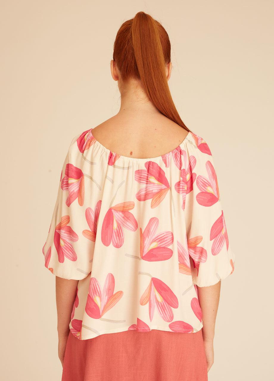 pepaloves PINK FLOWERS BLOUSE Promoción trimestral