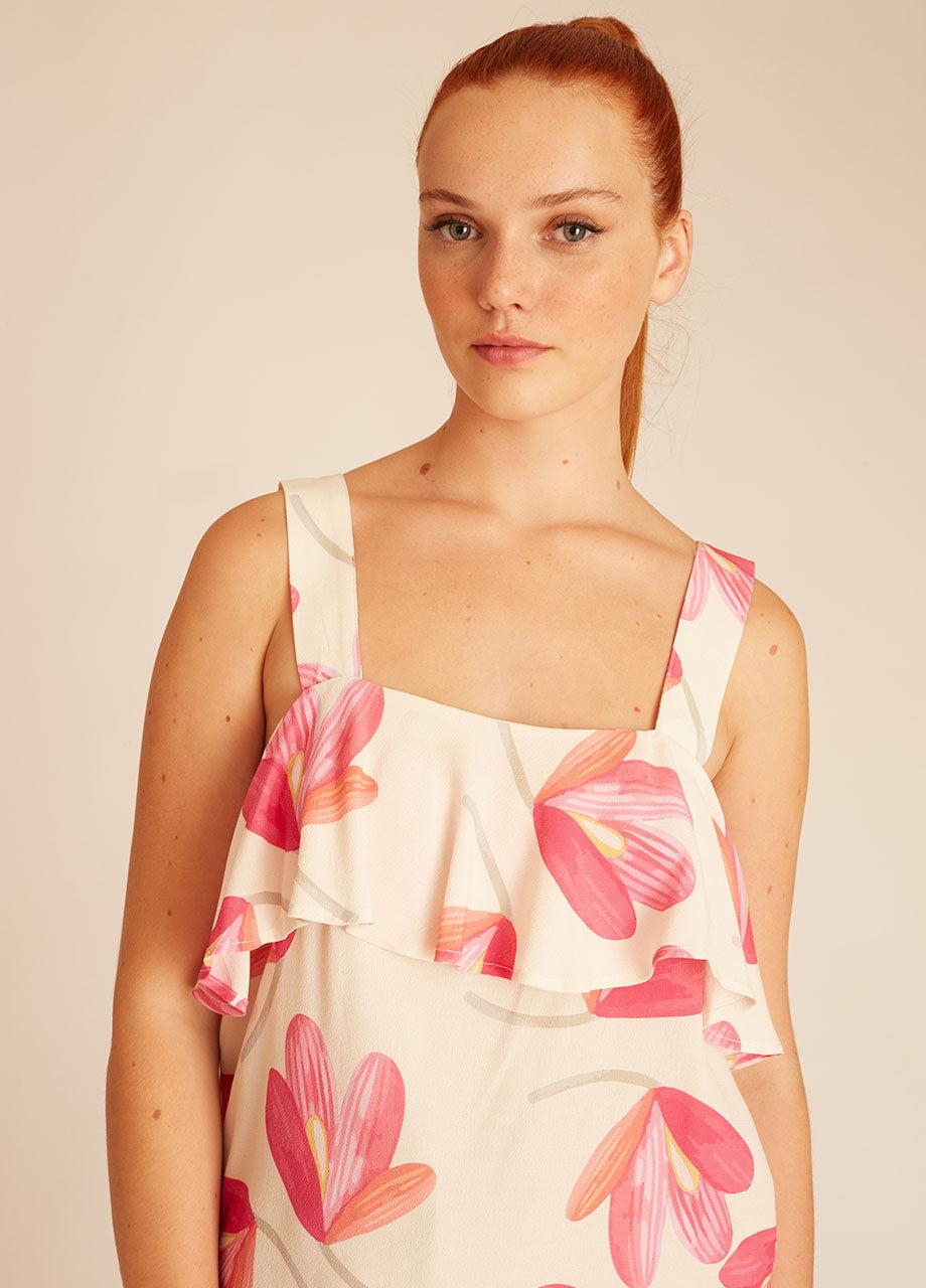 pepaloves PINK FLOWERS TOP