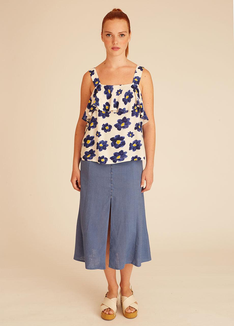 pepaloves BLUE FLOWERS TOP Grandes descuentos