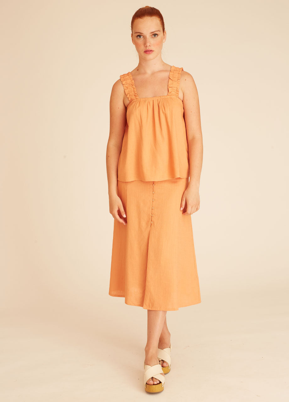 pepaloves LINEN TOP PEACH Liquidación