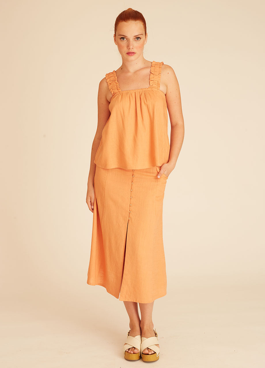 pepaloves LINEN TOP PEACH Liquidación