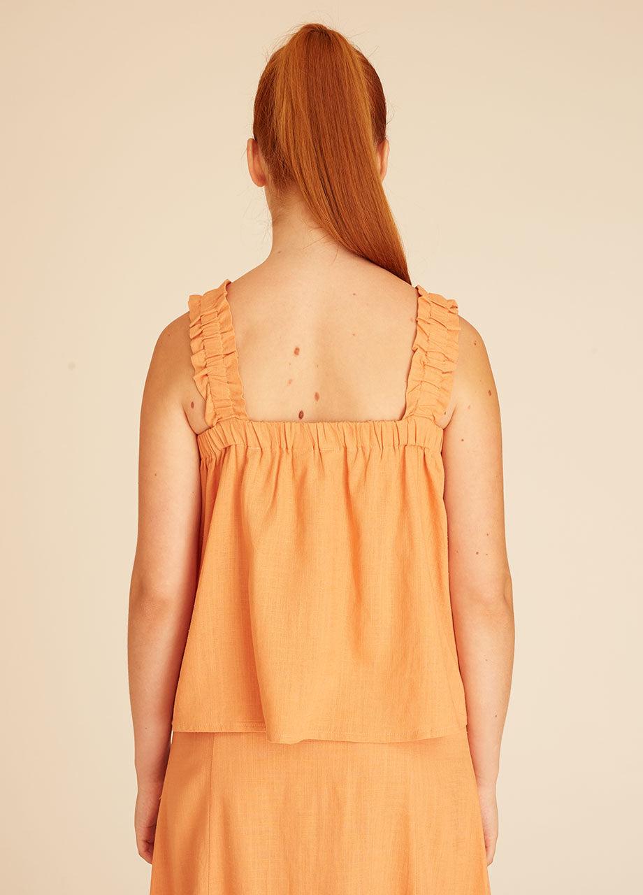 pepaloves LINEN TOP PEACH Liquidación