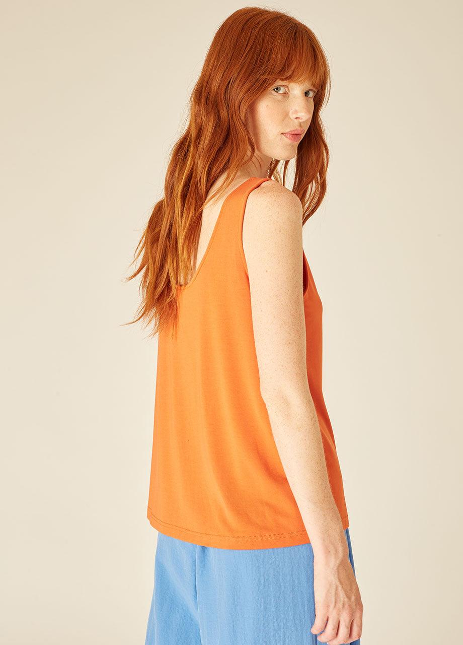 pepaloves MODAL TANK TOP ORANGE Rebajas de fin de temporada