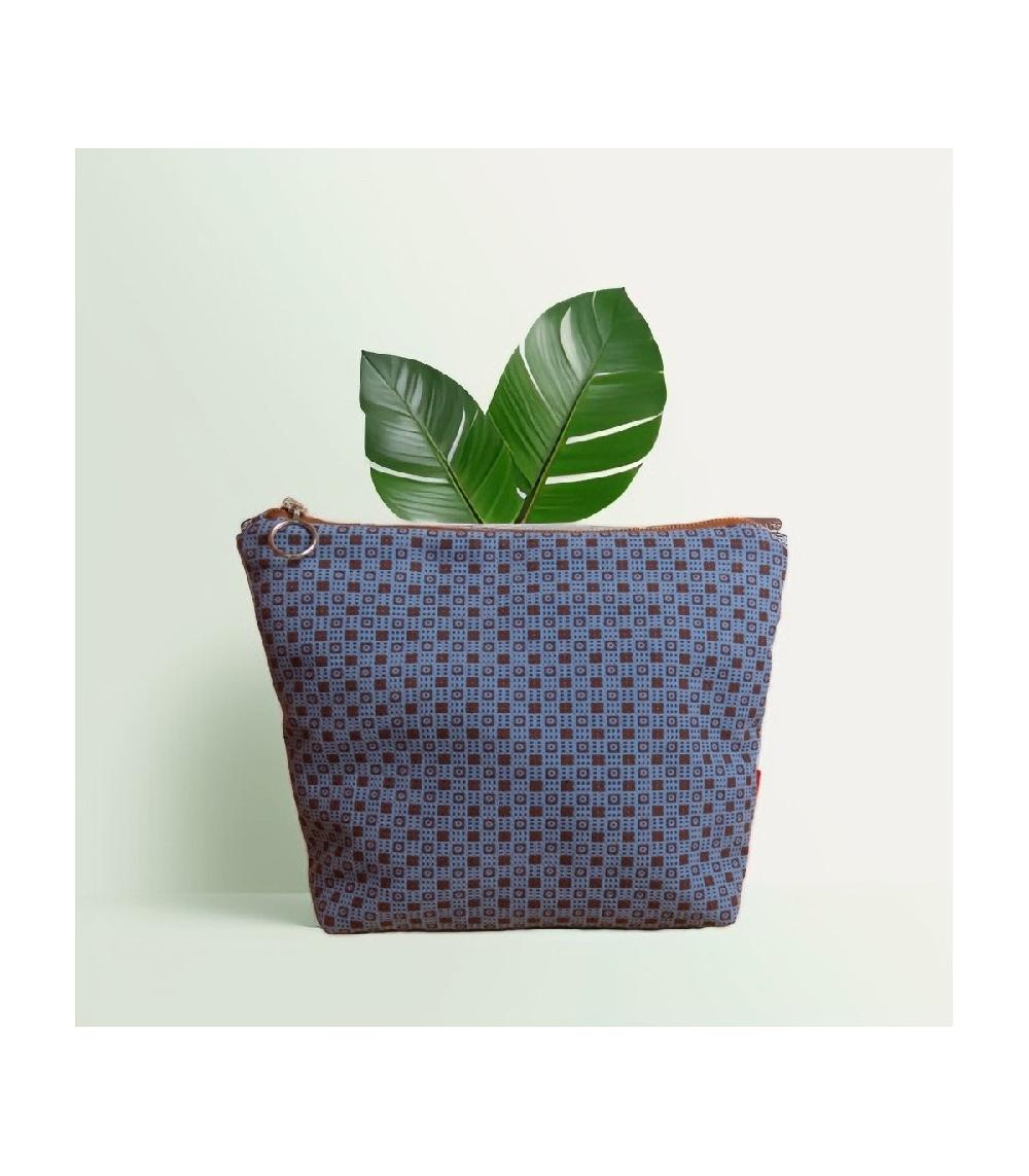 perpetummobile Bolso de mano y neceser en jacquard azul aero Últimos 2 días