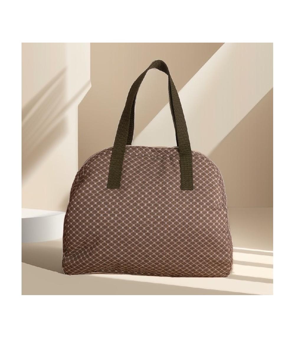 perpetummobile Bolsa de viaje de jacquard geométrico verde sage Solo hoy