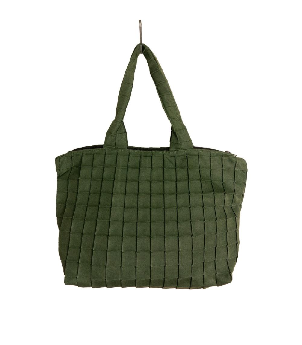 perpetummobile Bolsa capazo verde plisada Precios de Black Friday