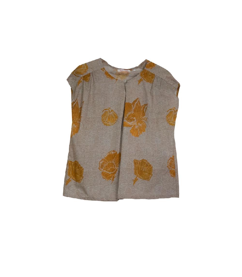 perpetummobile Blusa libanesa flor amarilla Outlet online