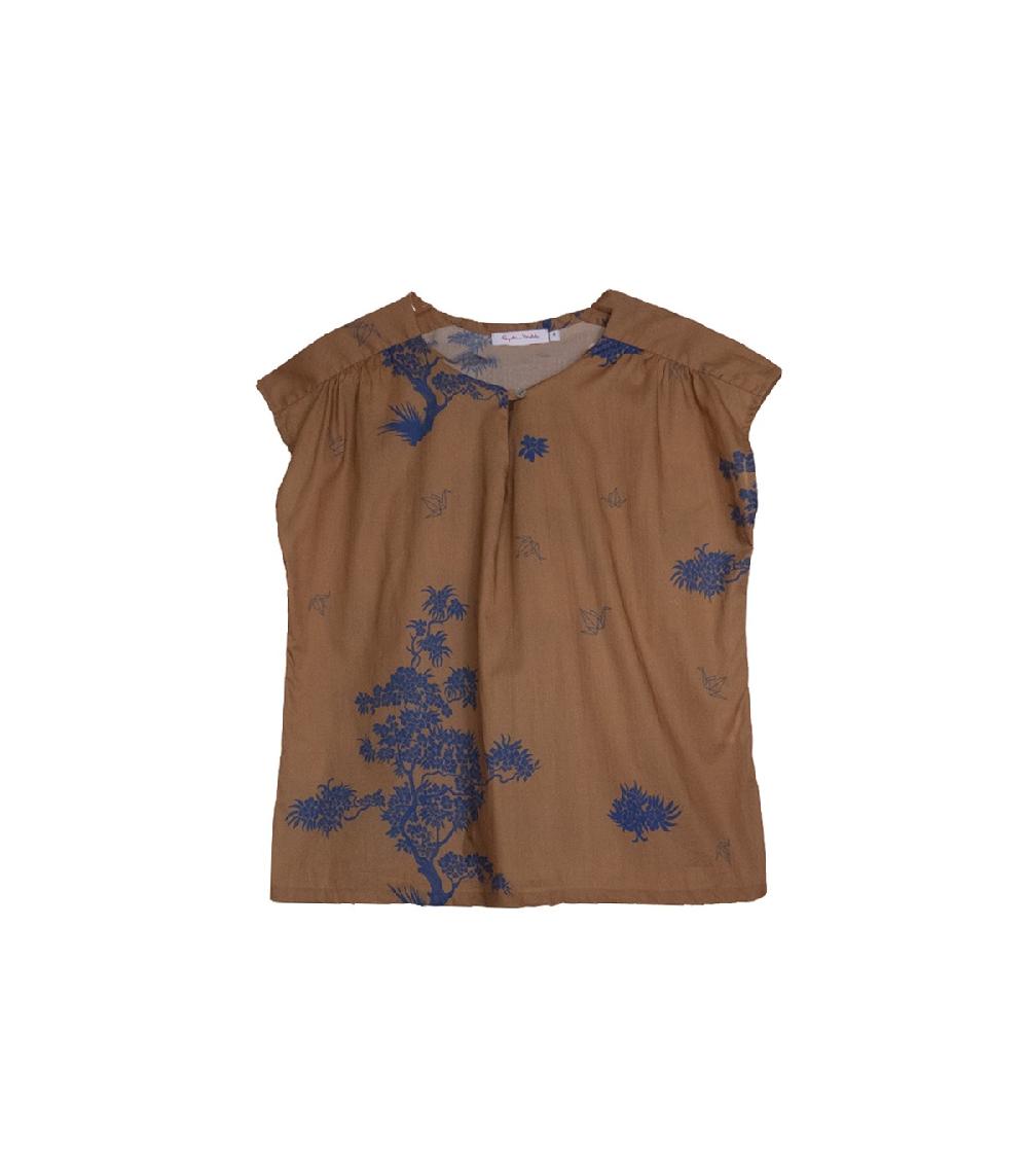 perpetummobile Blusa libanesa japonesa azul Venta caliente