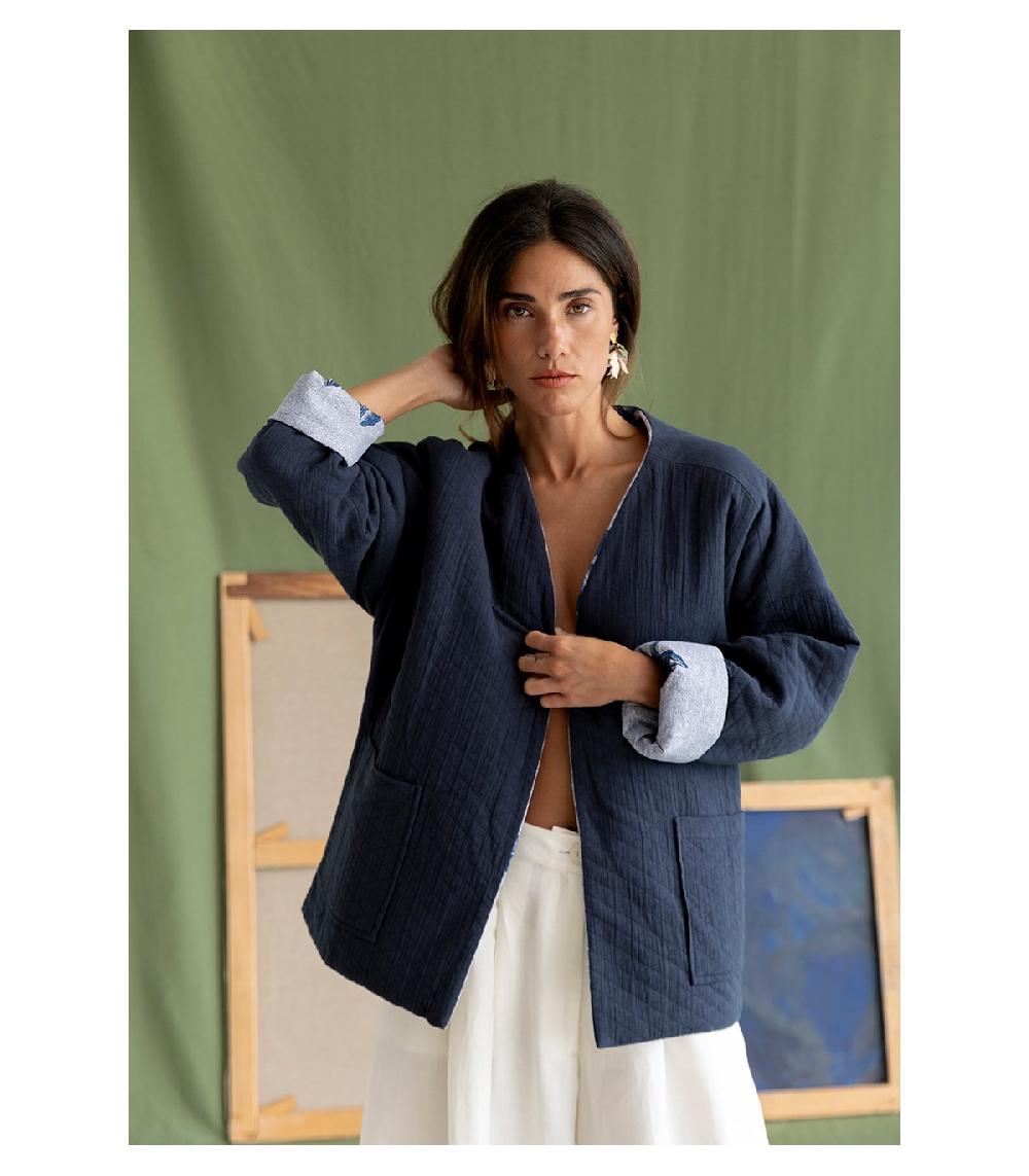 perpetummobile Kimono AZUL reversible Regina En oferta