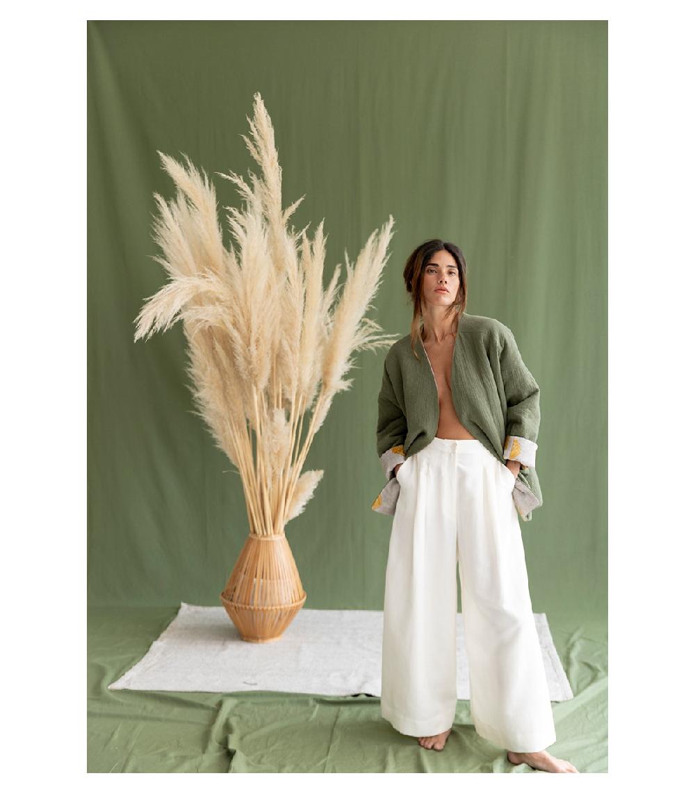 perpetummobile Kimono kaki reversible Regina Gran oferta