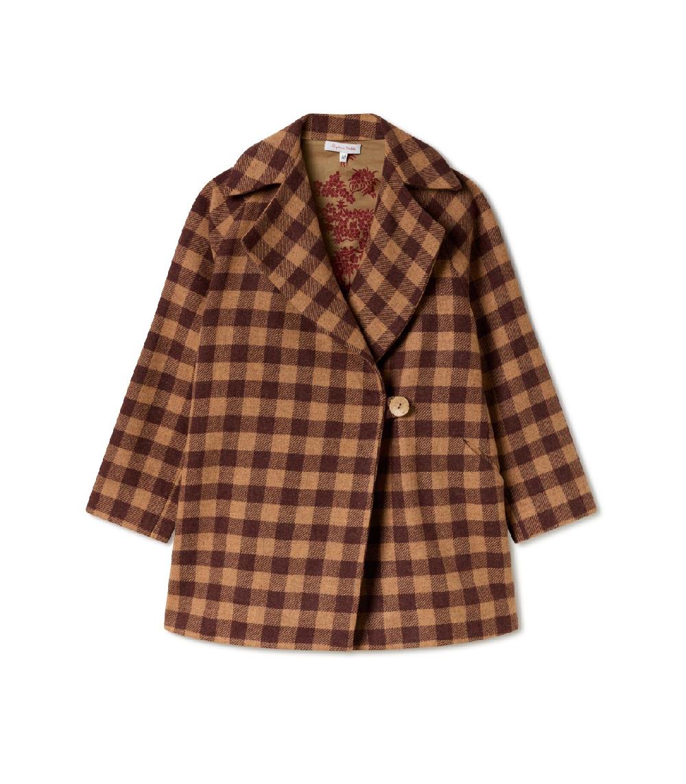 perpetummobile Chaquetón MAE cuadro Vichy marrón Oferta especial