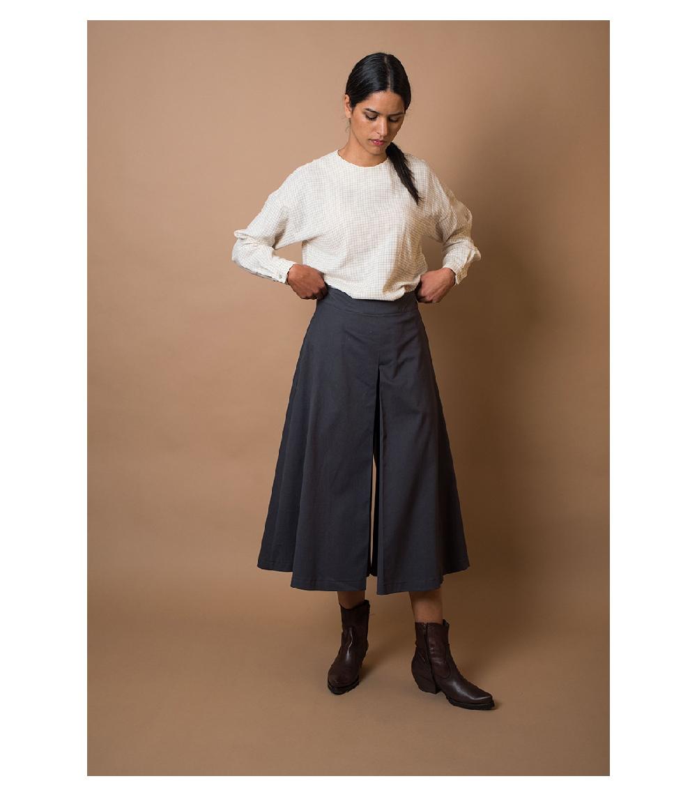 perpetummobile Falda pantalón gris Oferta especial de fábrica