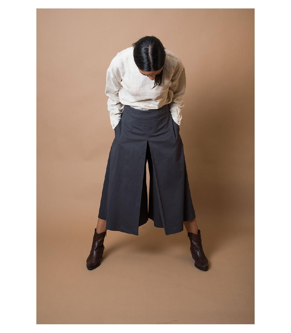 perpetummobile Falda pantalón gris Oferta especial de fábrica