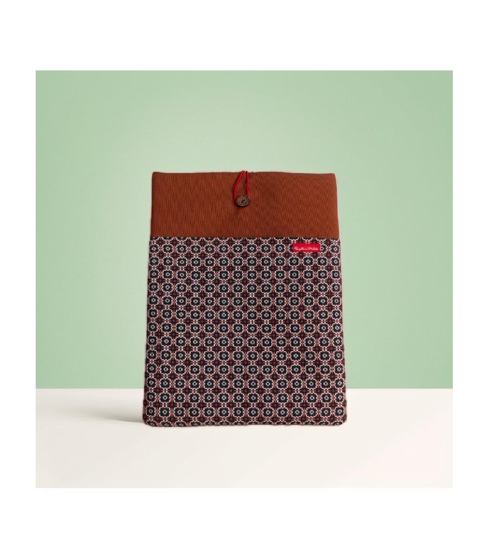 perpetummobile Funda de ordenador tipo sobre jacquard verde y naranja Superdescuento
