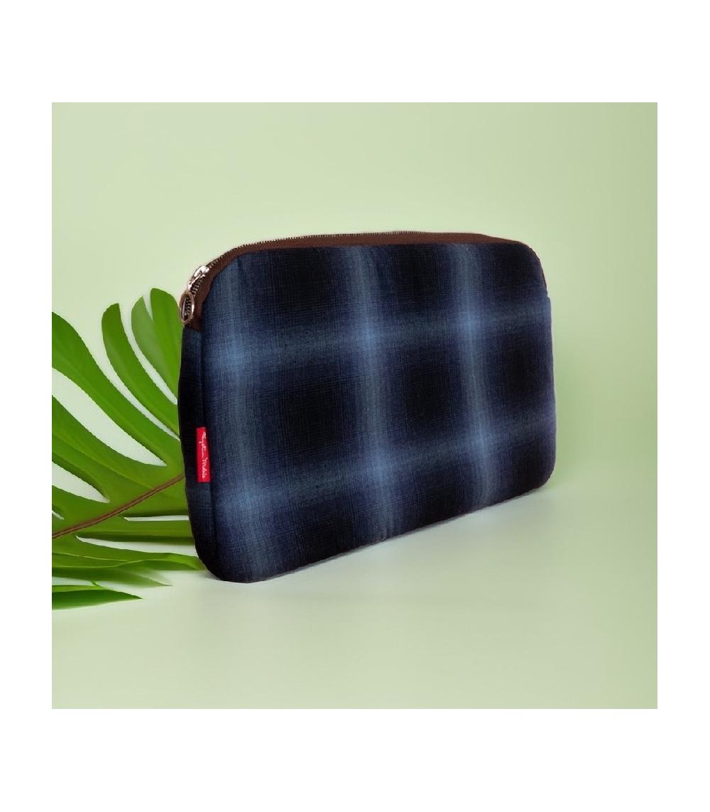 perpetummobile Cartera y funda de ordenador cuadros azul Limitado a 3 días
