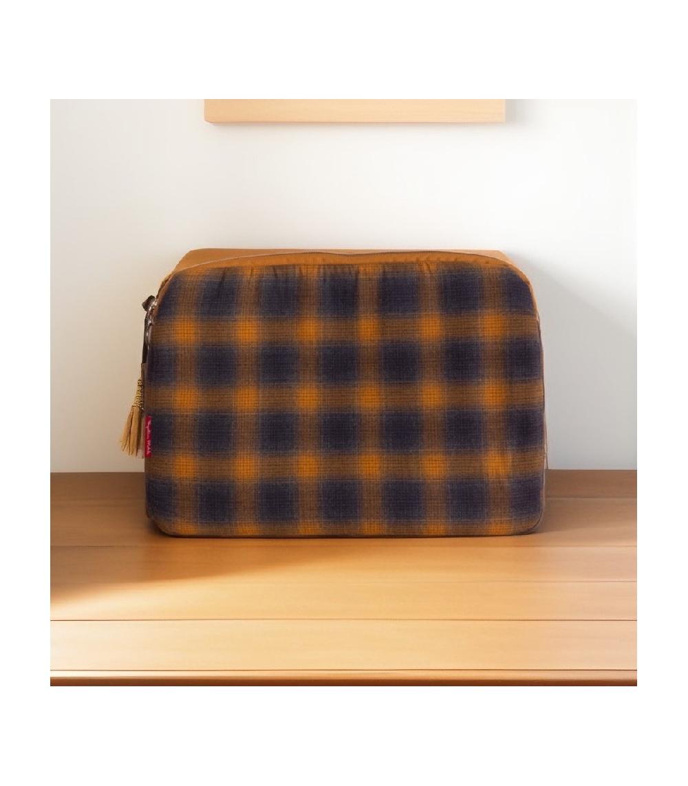 perpetummobile Cartera y funda de ordenador cuadros amarillos Precios de Black Friday