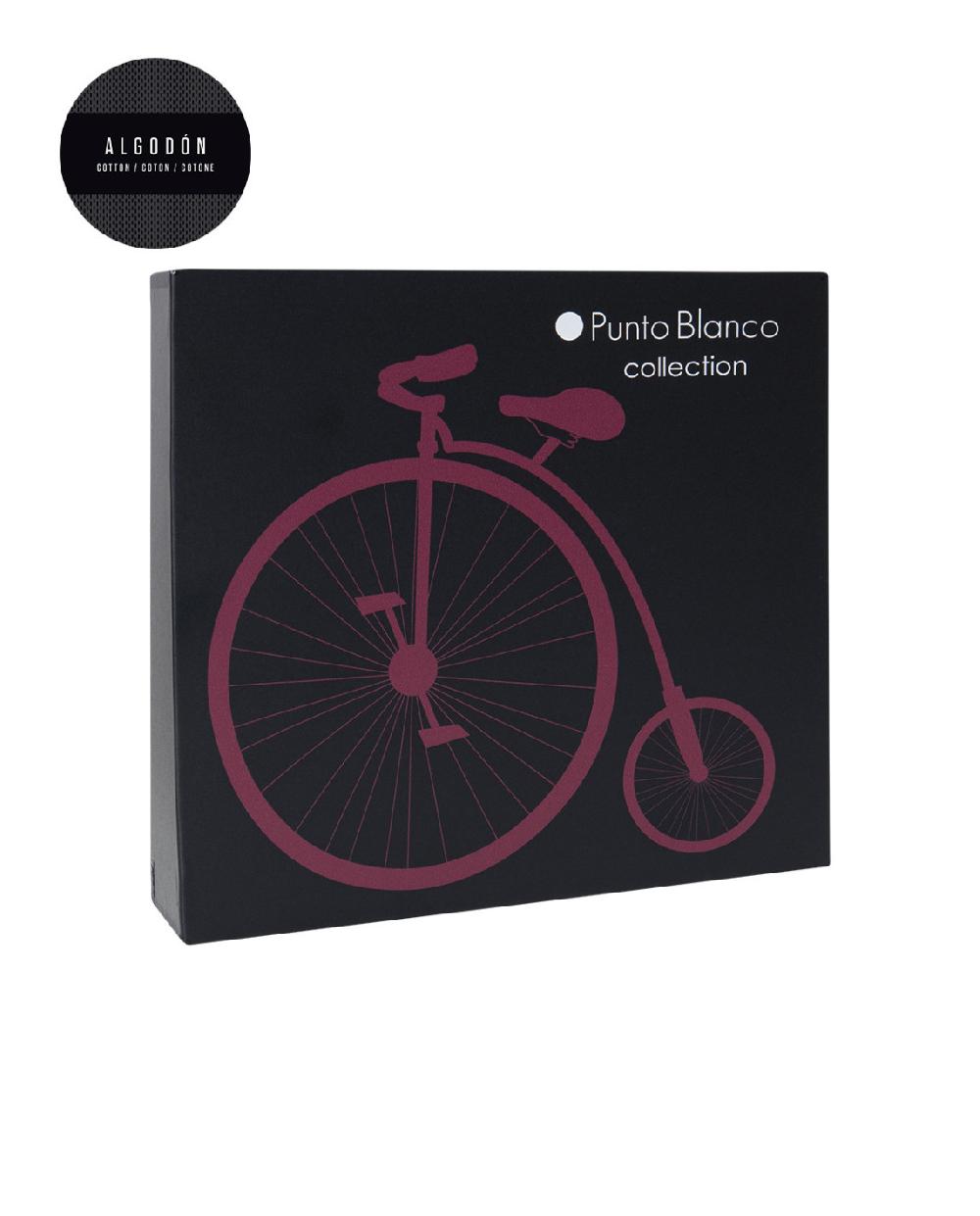 punto blanco Caja de 4 pares de calcetines de algodón - Bicicletas Precio de fábrica