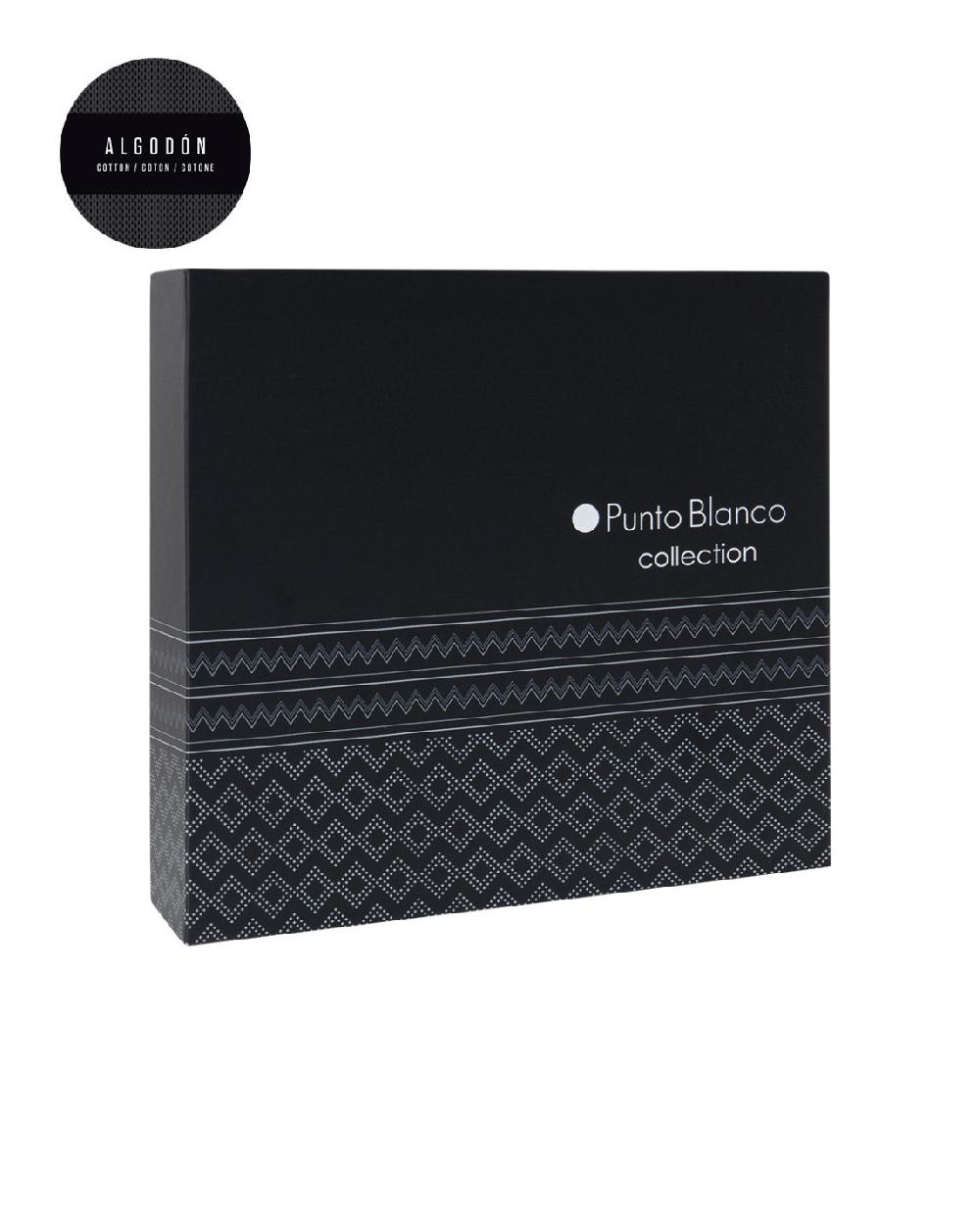 punto blanco Caja de 4 pares de calcetines de algodón - Black Promoción por tiempo limitado