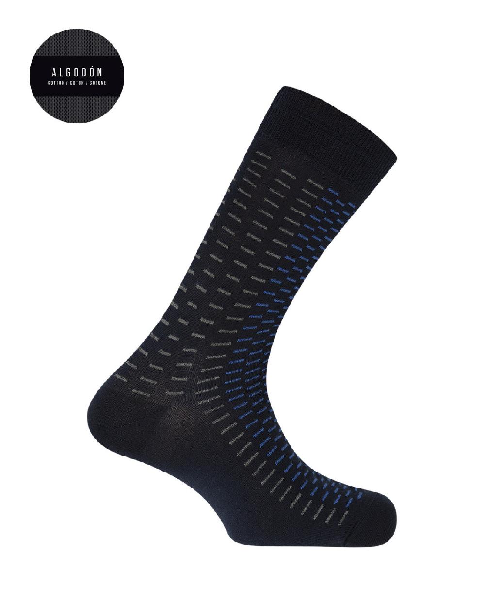 punto blanco Caja de 4 pares de calcetines de algodón - Blue Solo queda un día