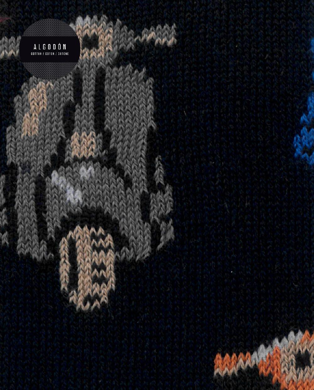 punto blanco Calcetines de algodón - vespa Última moda