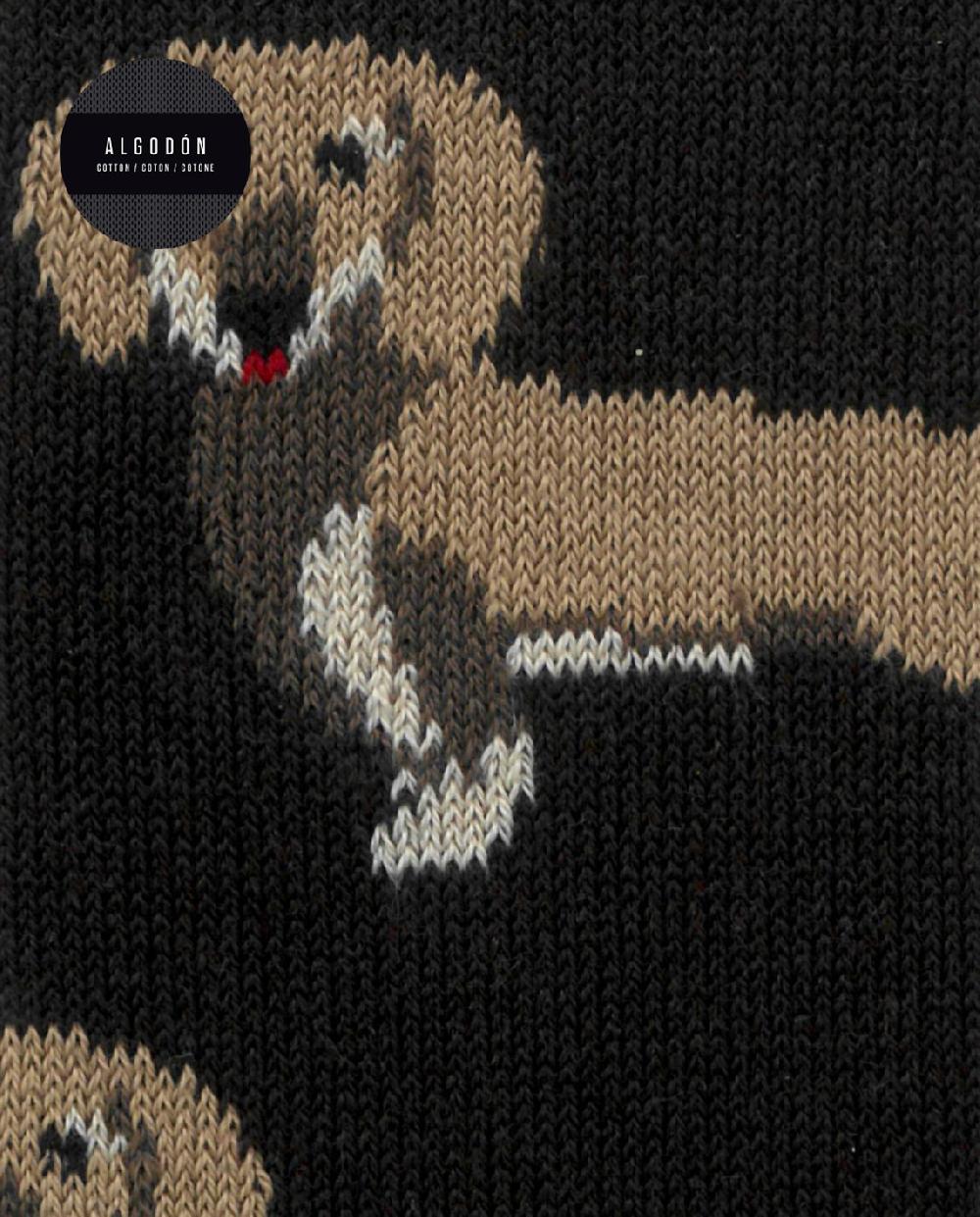 punto blanco Calcetines de algodón - perros Teckel Precio ultrabajo