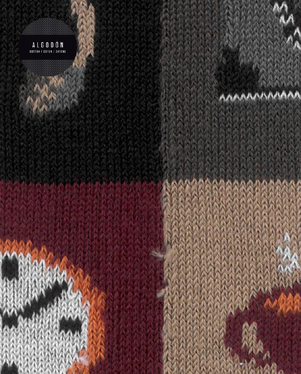 punto blanco Calcetines de algodón - cuadros con motivos En oferta