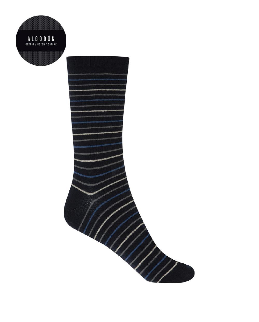 punto blanco Pack de 2 pares de calcetines de algodón - rayas y lunares Rebajas de fin de temporada