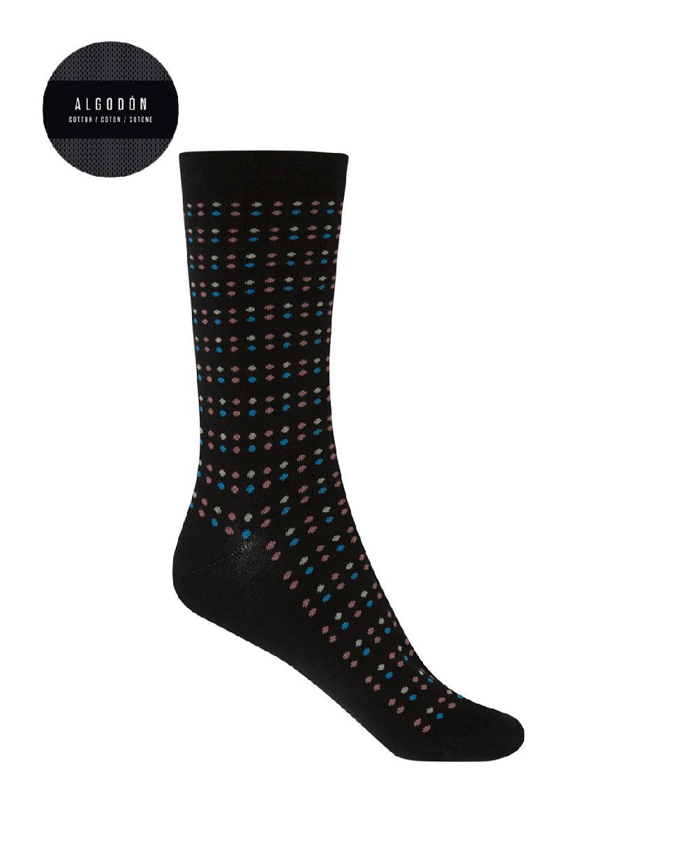 punto blanco Pack de 2 pares de calcetines de algodón - rayas y lunares Precio ultrabajo