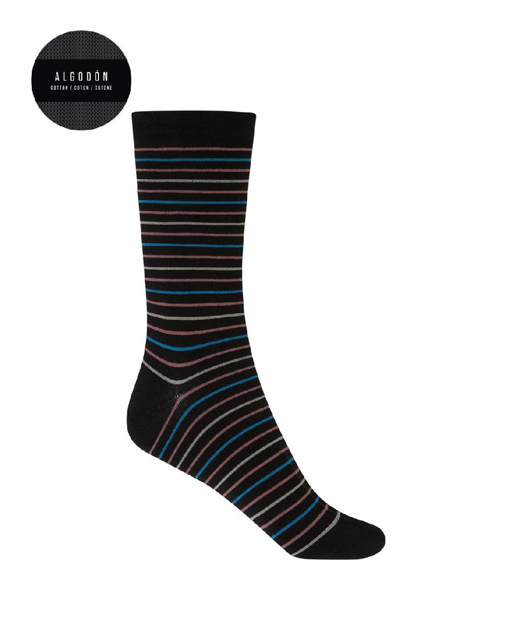 punto blanco Pack de 2 pares de calcetines de algodón - rayas y lunares Precio ultrabajo