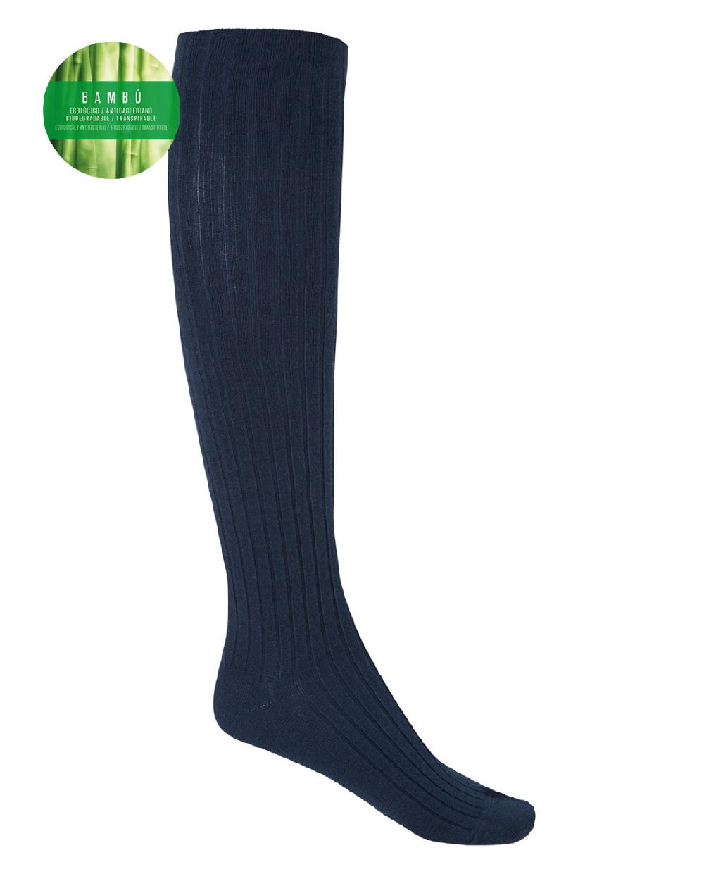 punto blanco Calcetines de Rich bambú de canalé