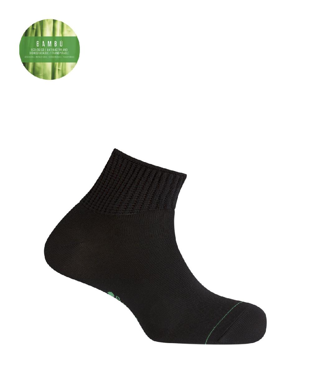 punto blanco Calcetines de bambú y viscosa con puño canalé