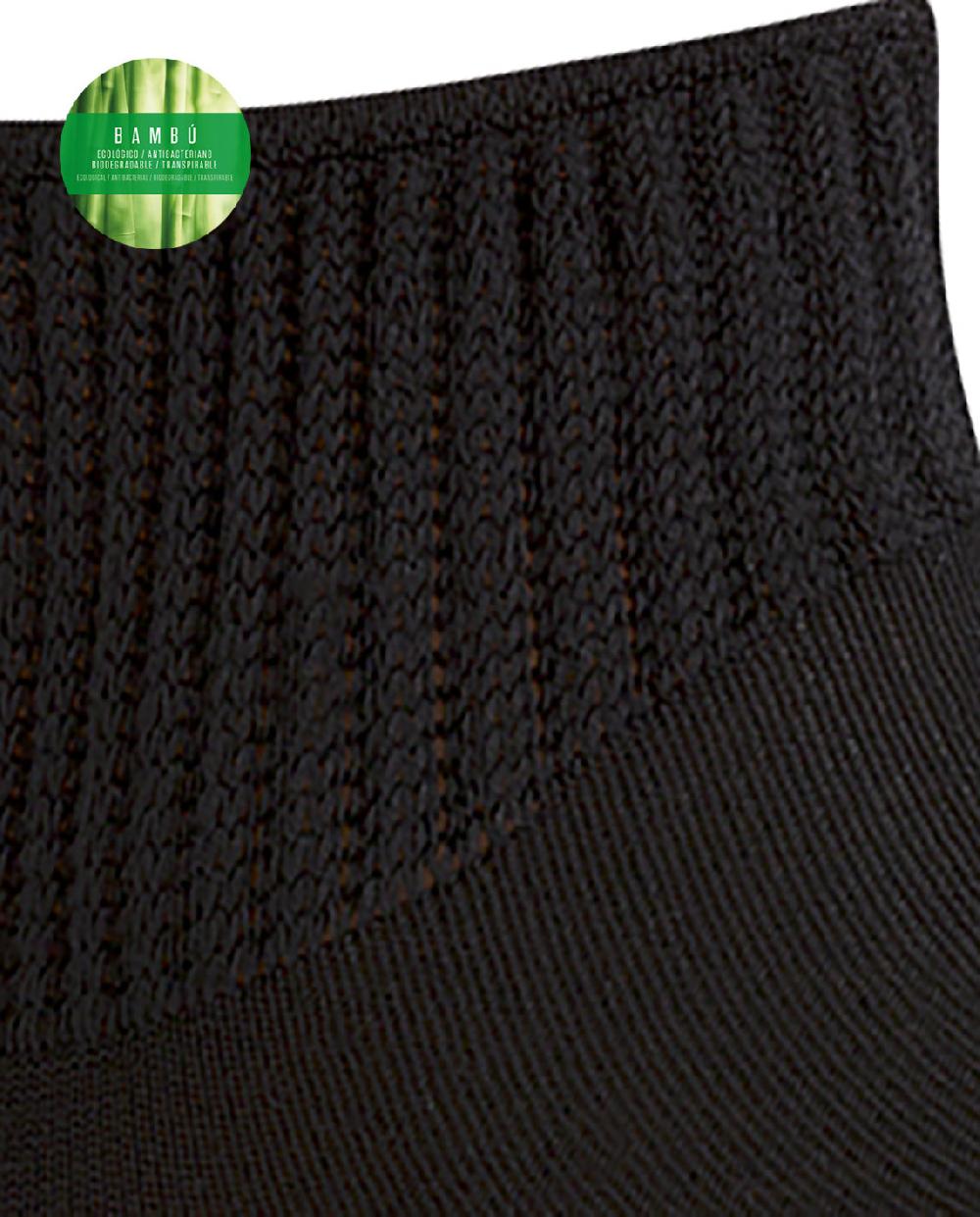 punto blanco Calcetines de bambú y viscosa con puño canalé En oferta