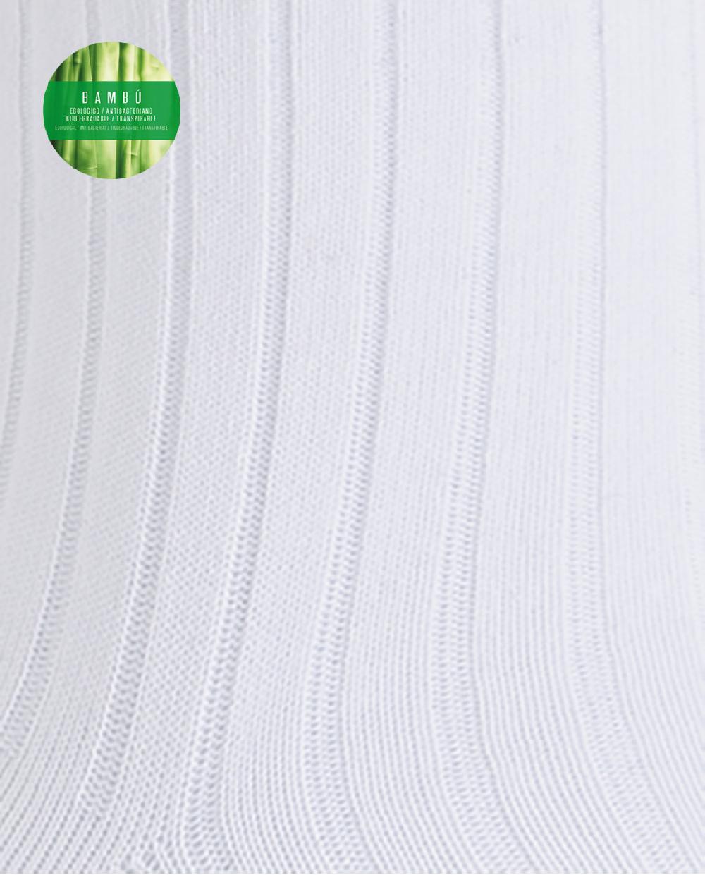 punto blanco Calcetines de bambú de canalé - puño no aprieta Outlet online
