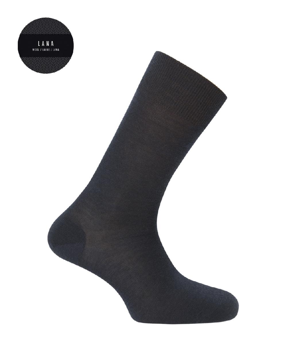 punto blanco Calcetines de lana Super Merino lisos - Elastic