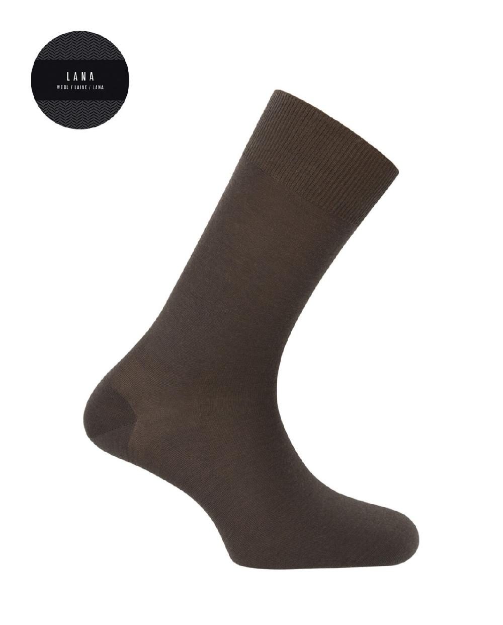 punto blanco Calcetines de lana Super Merino lisos - Elastic