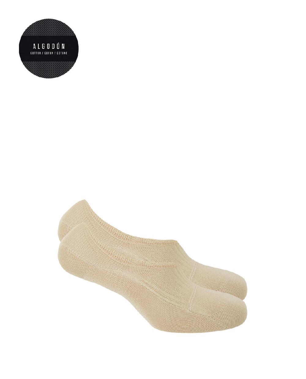 punto blanco Pack de 2 calcetines invisibles lisos