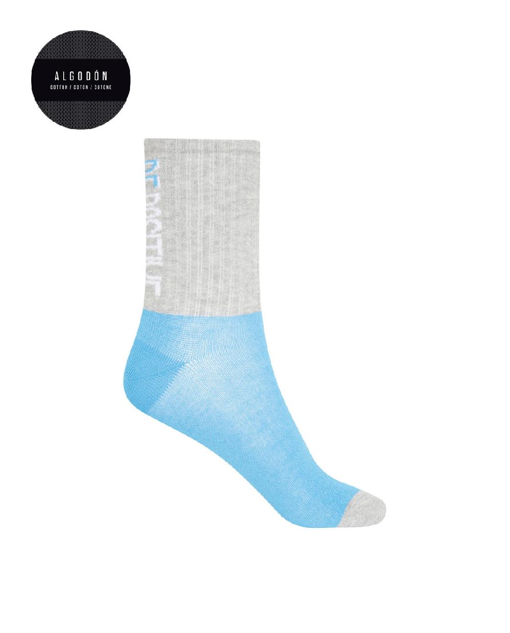 punto blanco Pack de 2 calcetines de algodón fantasía - puño americano Envío gratis