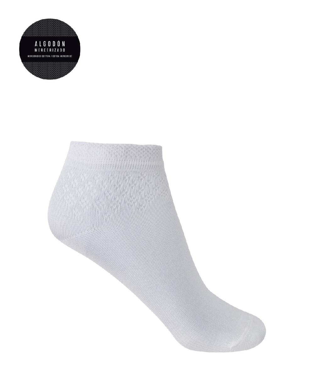 punto blanco Calcetines de algodón mercerizado de ceremonia