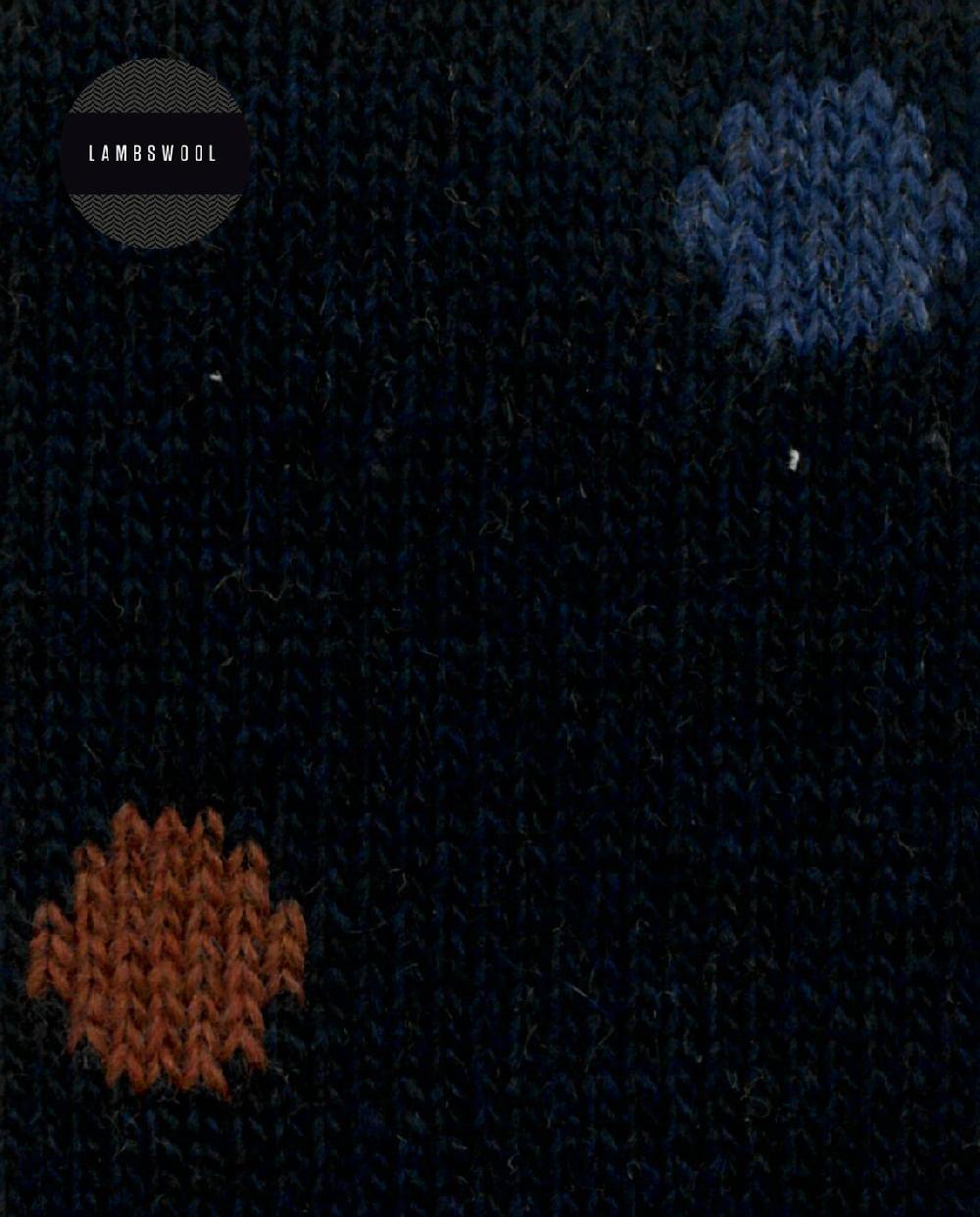 punto blanco Calcetines de lambswool - lunares - puño roulé Rebajas de fin de temporada