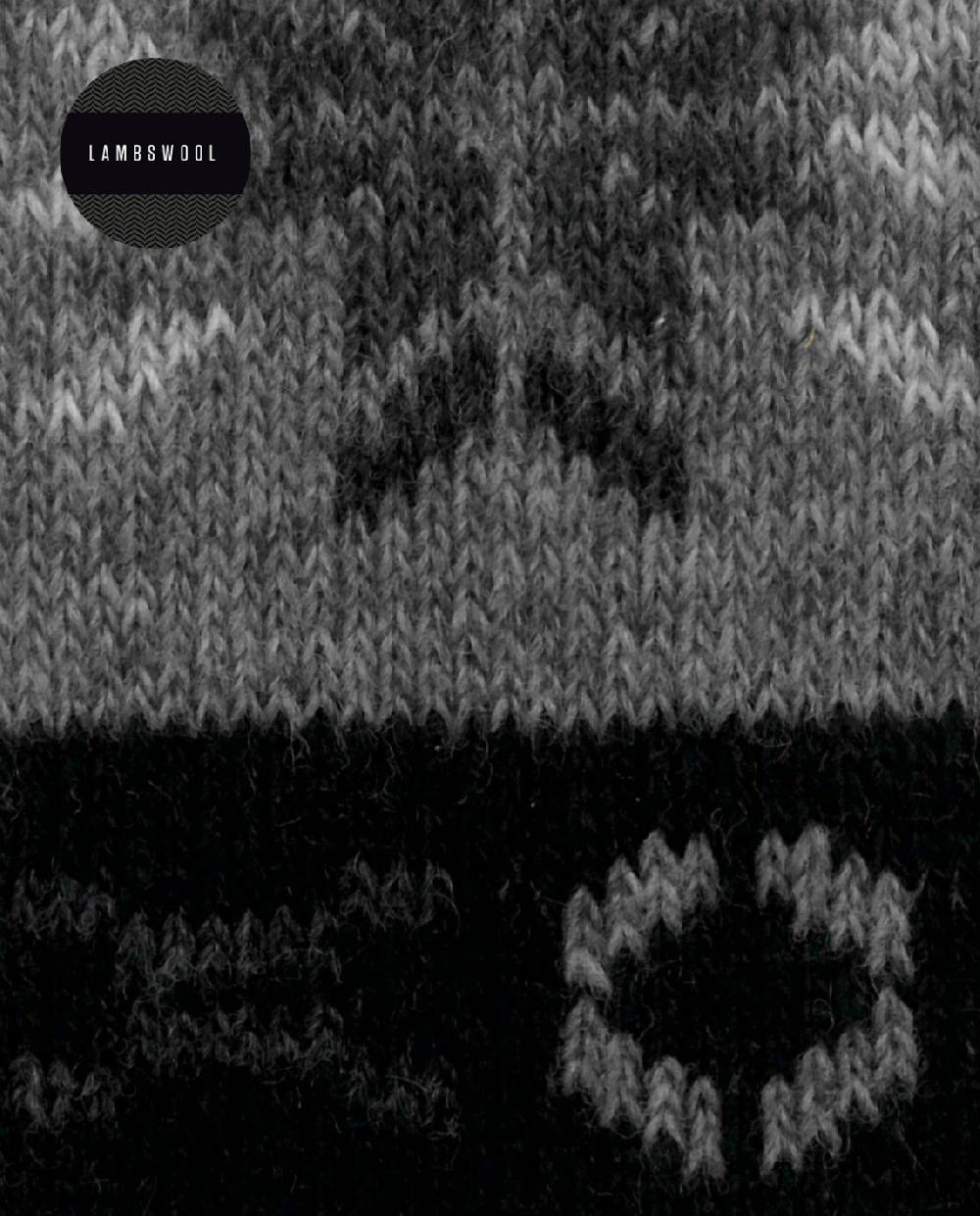 punto blanco Calcetines de lambswool - cenefa nórdica 2025