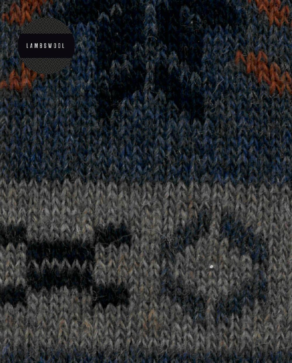 punto blanco Calcetines de lambswool - cenefa nórdica En línea