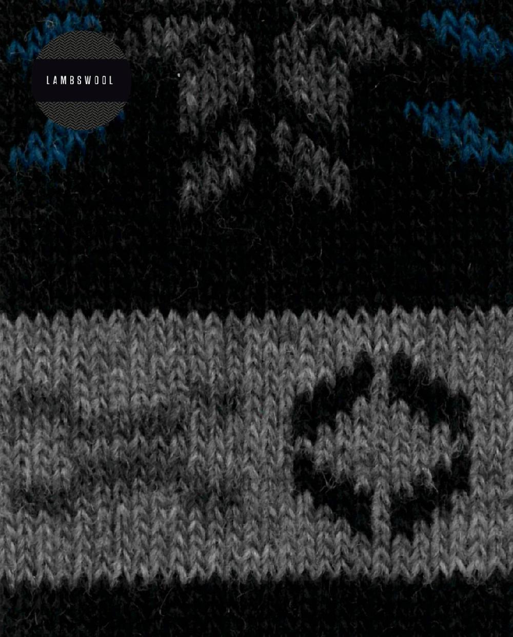 punto blanco Calcetines de lambswool - cenefa nórdica Outlet