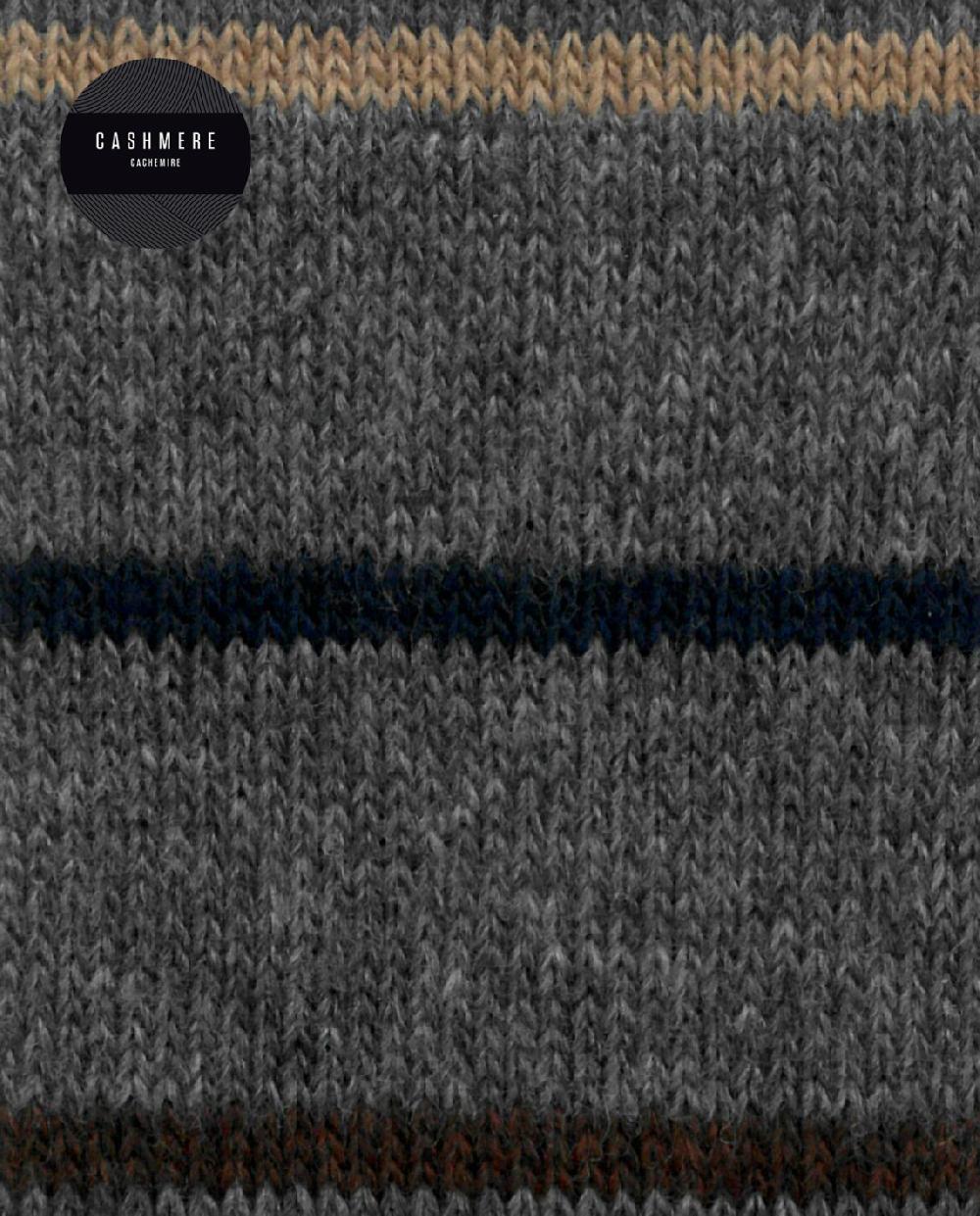 punto blanco Calcetines de cashmere/lana - listas - puño roulé Precio de fábrica