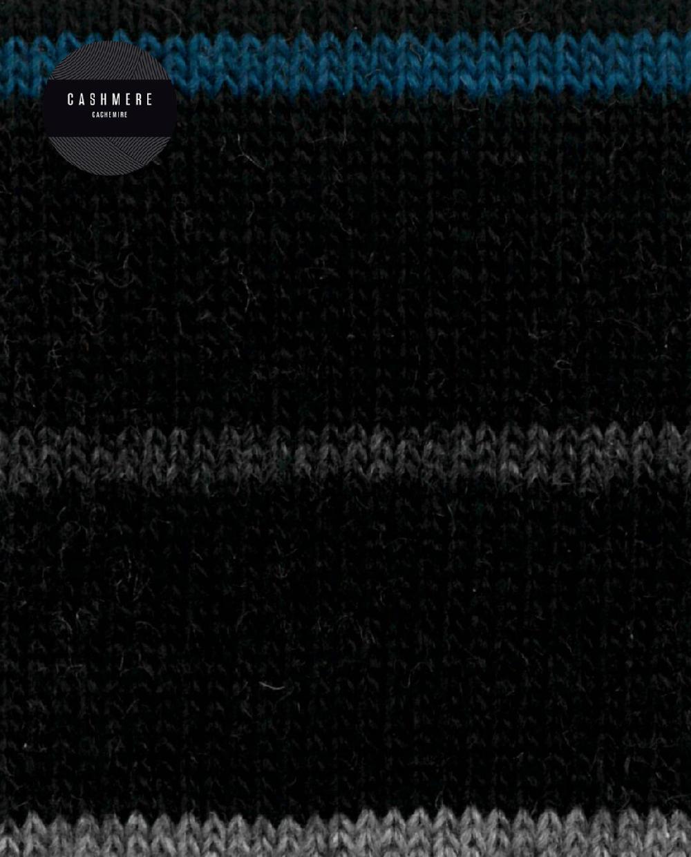 punto blanco Calcetines de cashmere/lana - listas - puño roulé Solo hoy